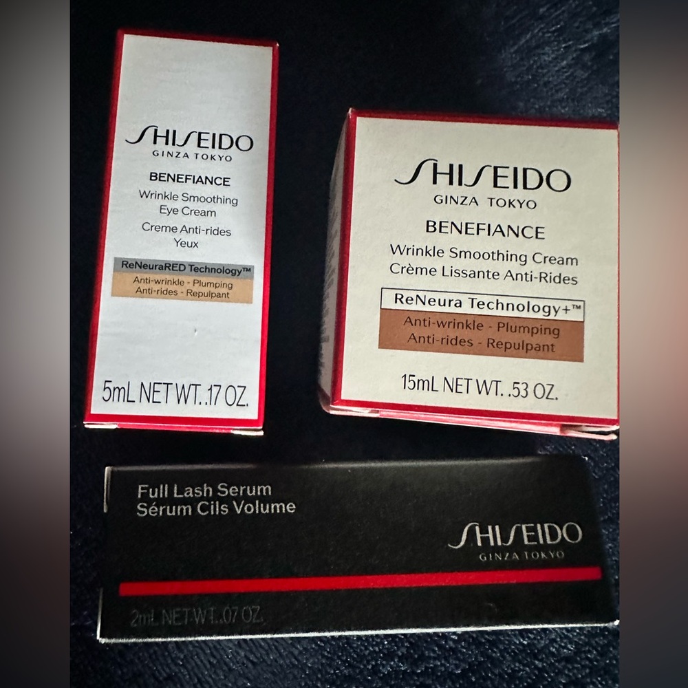 Shiseido Benefiance Wrinkle Smoothing Cream & Eye Cream - Mini Bundle
